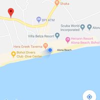 The real location at Oasis Resort Restaurant in Panglao