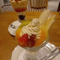 Parfait at Futaba Fruits Parlor in Tokyo
