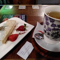 Coconut vegan cake at Slascicarna pri Vodnjaku in Ljubljana