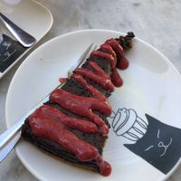 chocolate raspberry   at Kattencafé Balthazar in Nijmegen