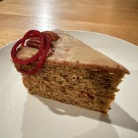Beet carrot cake   at Vegolution in Saint John