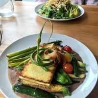Delicious tofu with seasonal vegetables. Outstanding! at Vegolution in Saint John