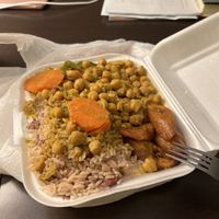 Vegan chickpea meal!  at Jerk Machine in Fort Lauderdale