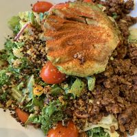 Impossible taco salad at Mendocino Farms in San Mateo