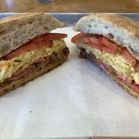 Vegan sandwich at Mendocino Farms in San Mateo