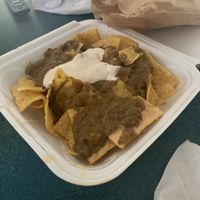 Green Chile nachos  at Archibowls in Lawrence