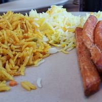 Rice with Sweet Potato Fries at Dhaba in Vordingborg