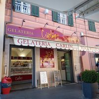 Gelataria from the outside at Gelateria Carlin in Finale Ligure