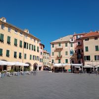 The view at Gelateria Carlin in Finale Ligure