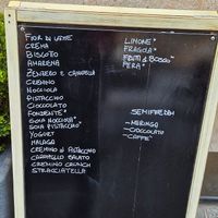 Labelled with an asterisk are vegan at Gelateria Carlin in Finale Ligure
