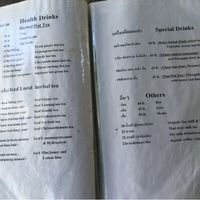 Menu page 6 at Pun Pun Organic Vegetarian Restaurant - Wat Suan Dok in Chiang Mai