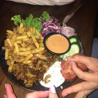 vegan Dönerteller at Attila Hildmann Organic Snackbar II in Berlin