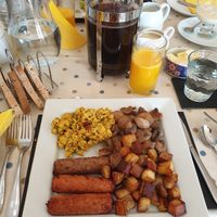 Cooked breakfast  at Stonewater House Vegan B&B in Isle Of Arran