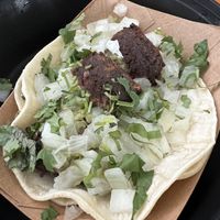Black bean falafel classic taco  at Screaming Goat in Sarasota