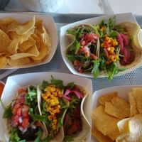 3 yummy vegan tacos for $10 !  (Includes chips and salsa!) at Screaming Goat in Sarasota