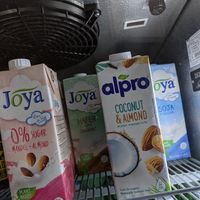 Oat, almond and Soya milk at Cogito Coffee Shop in Dubrovnik