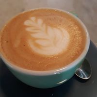 Almond milk cappuccino at Cogito Coffee Shop in Dubrovnik