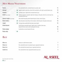 Vegetarian  at Al Aseel in Alexandria