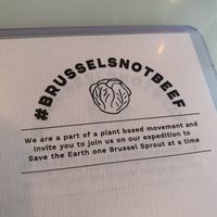 #brusselsnotbeef at No Bones in Byron Bay