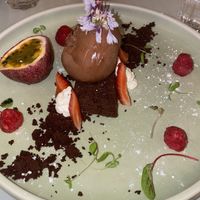 Choc dessert  at No Bones in Byron Bay