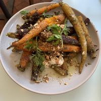 Heirloom carrots  #Veganuary at No Bones in Byron Bay
