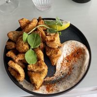 Vegan calamari to die for  at No Bones in Byron Bay