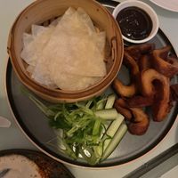 Vegan duck pancakes   at No Bones in Byron Bay