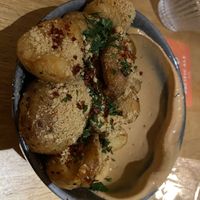 Chat potatoes  at No Bones in Byron Bay