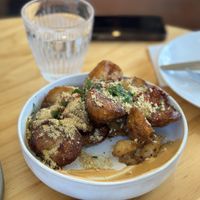 Potato’s - so crunchy and delish!  at No Bones in Byron Bay