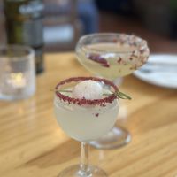 Lychee cocktail and chilli margarita 🌶️   at No Bones in Byron Bay