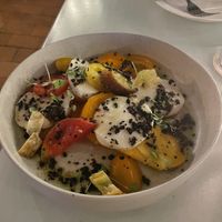 Caprese salad  at No Bones in Byron Bay
