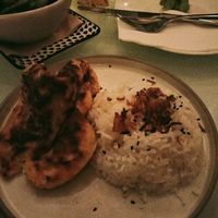 Rice goes with curry at No Bones in Byron Bay