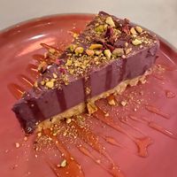 Açai cheesecake  at No Bones in Byron Bay