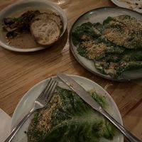 Mushrooms, Caesar salad  at No Bones in Byron Bay