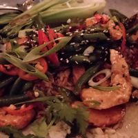 Chilli prawns at No Bones in Byron Bay