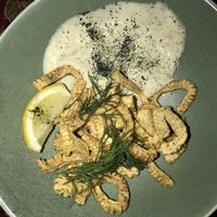 Konjac “calamari” at No Bones in Byron Bay