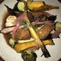 Main - Panko crumbed mushrooms  at No Bones in Byron Bay