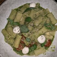 Rigatone with ‘goat’s’ cheese at No Bones in Byron Bay
