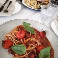 The best Vegan pasta and burger EVER. Hidden gem. Stumbled upon it by accident and so happy we did! Great food! :) at No Bones in Byron Bay
