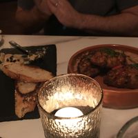 Pate & corn fritters  at No Bones in Byron Bay