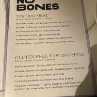 Tasting menu was awesome at No Bones in Byron Bay