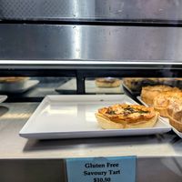 Gluten free savoury tart (vegan). April 2026 at Johnny Baker in Castlemaine