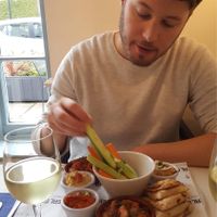 Vegan plate at The Real Greek - Dulwich in South East London