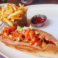  Italian!!! Yummy ( cheese out) at Hot Doggern in Berlin