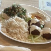 Falafel, tabbouleh and rice 👍 at Houmous & Co in Strasbourg