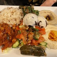 Vegan big plate! 15 € and will definitely fill you up. at Houmous & Co in Strasbourg