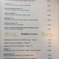 Menu at Houmous & Co in Strasbourg
