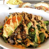 Impossible taco salad  at Mendocino Farms in Campbell