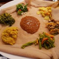 Vegan platter for 1 at Mesi's Kitchen in North London