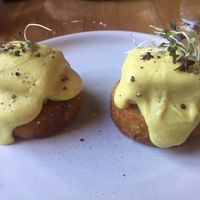 Tofu Benedict  at Cafe Miro in Christchurch